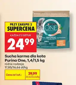 Biedronka Sucha karma dla kota Purina One Bifensis Adult oferta