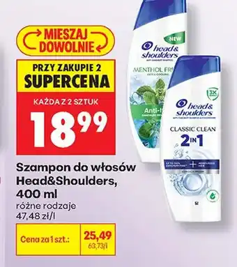 Biedronka Szampon do włosów Head & Shoulders Classic Clean oferta