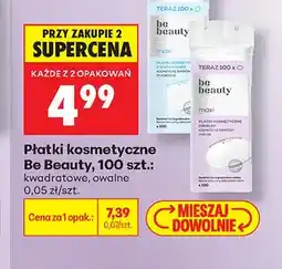 Biedronka Płatki kosmetyczne Be Beauty kwadratowe oferta