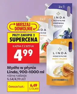 Biedronka Mydło w płynie Linda Borówka zapas oferta