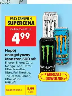 Biedronka Napój energetyczny Monster Energy oferta