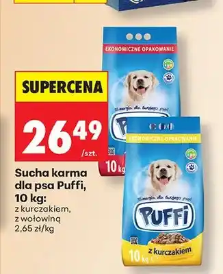 Biedronka Sucha karma dla psa Puffi z kurczakiem oferta