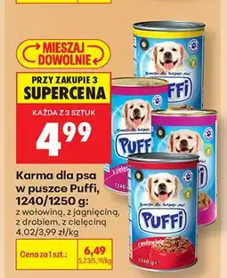 Biedronka Karma dla psa w puszce Puffi z jagnięciną oferta
