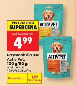 Biedronka Przysmak dla psa Activ Pet kostki z wapniem oferta