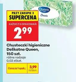 Biedronka Chusteczki higieniczne Delikatne Queen oferta