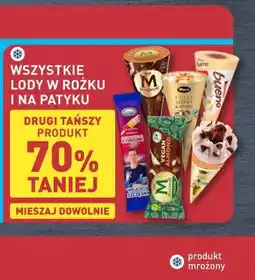 ALDI Wszystkie lody w rożku i na patyku oferta