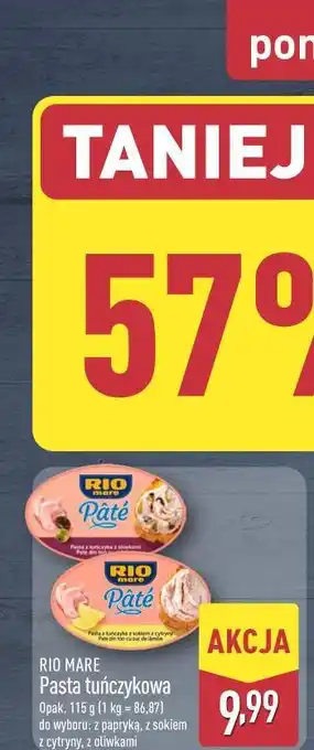 ALDI RIO MARE Pasta tuńczykowa oferta