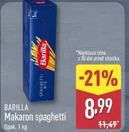 ALDI BARILLA Makaron spaghetti oferta