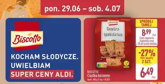 ALDI BISCOTTO Ciastka korzenne oferta