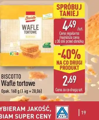 ALDI BISCOTTO Wafle tortowe oferta