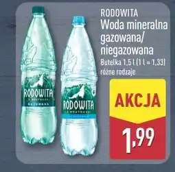 ALDI RODOWITA Woda mineralna gazowana/ niegazowana oferta