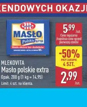 ALDI Mlekovita Masło polskie extra oferta