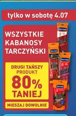 ALDI Wszystkie kabanosy Tarczyński oferta