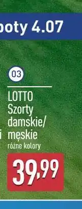 ALDI LOTTO Szorty damskie/męskie oferta