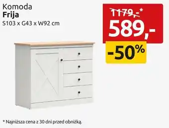 Black Red White Komoda Frija oferta