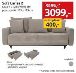 Black Red White Sofa Larisa 2 oferta
