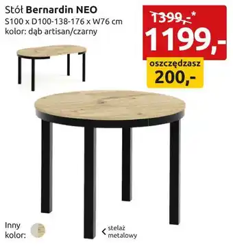 Black Red White Stół Bernardin NEO oferta