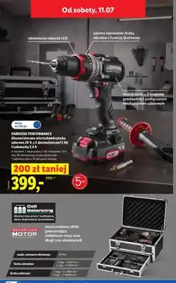 Lidl Akumulatorowa wiertarkowkrętarka udarowa PARKSIDE oferta