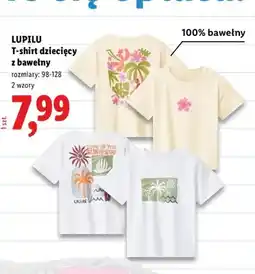 Lidl T-shirt dziecięcy z bawełny Lupilu oferta