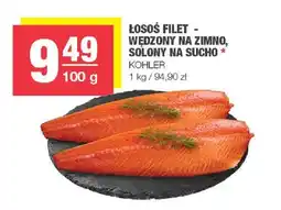 Spar Łosoś filet - wędzony na zimno solony na sucho Kohler oferta