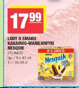 Spar Lody o smaku kakaowo-waniliowym Nesquik 9-pak oferta