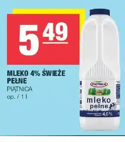 Spar Mleko 4% świeże pełne Piątnica oferta
