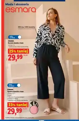Lidl Koszula damska z lnem Esmara oferta