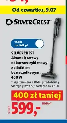 Lidl Akumulatorowy odkurzacz cyklonowy Silvercrest oferta