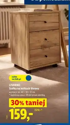 Lidl Szafka na kółkach Livarno Verona oferta