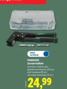 Lidl Zestaw kołków do płyt gipsowo-kartonowych Parkside oferta