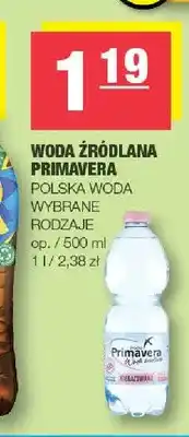 Spar Woda źródlana Primavera niegazowana oferta