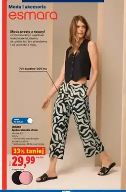 Lidl Spodnie damskie z lnem Esmara oferta