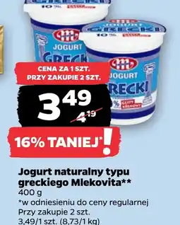 Netto Jogurt typu greckiego Mlekovita oferta
