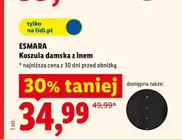 Lidl Koszula damska z lnem Esmara oferta