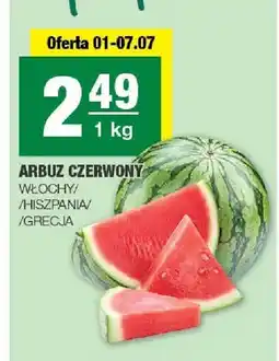 Spar Arbuz czerwony Włochy Hiszpania Grecja oferta