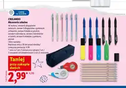 Lidl Zestaw 6 długopisów żelowych Crelando oferta
