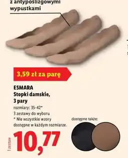 Lidl Stopki damskie Esmara 3-pak oferta