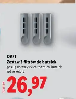 Lidl Zestaw 3 filtrów do butelek DAFI oferta