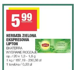 Spar Herbata zielona ekspresowa Lipton oferta