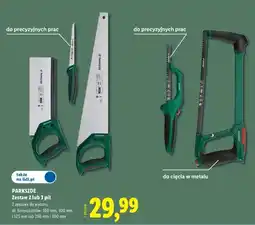 Lidl Zestaw pił Parkside 3-pak oferta