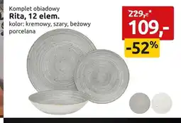 Black Red White Komplet obiadowy Rita 12-elementowy oferta