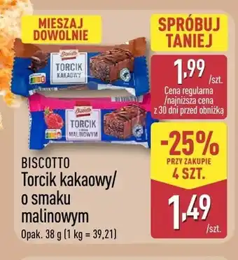 ALDI Torcik kakaowy Biscotto oferta