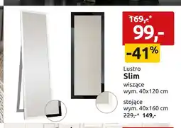 Black Red White Lustro Slim stojące 40x160 cm oferta