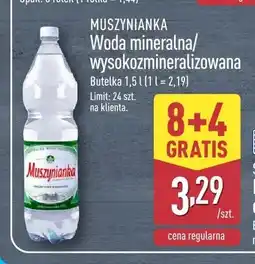 ALDI Woda mineralna wysokozmineralizowana Muszynianka oferta