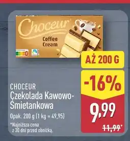 ALDI Czekolada Kawowo-Śmietankowa Choceur oferta