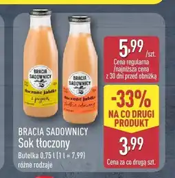 ALDI Sok tłoczony jabłko słodkie odmiany Bracia Sadownicy oferta