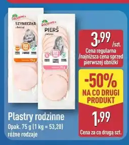 ALDI Plastry rodzinne Szyneczka z warzywami Drobimex oferta