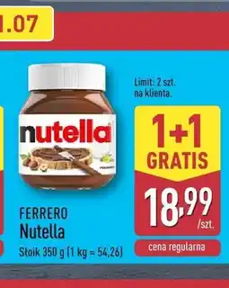 ALDI Krem do smarowania Nutella Ferrero oferta