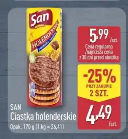 ALDI Ciastka holenderskie San oferta