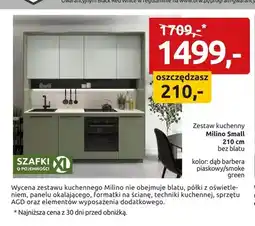 Black Red White Zestaw kuchenny Milino Small 210 cm bez blatu oferta